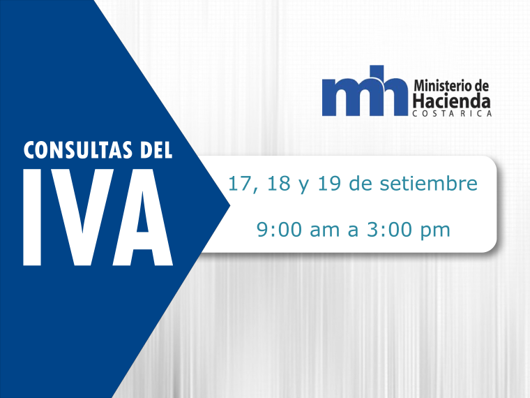 ¿Tiene consultas del IVA? - Escazú 2019 ¿Tiene consultas del IVA? - Escazú 2019
