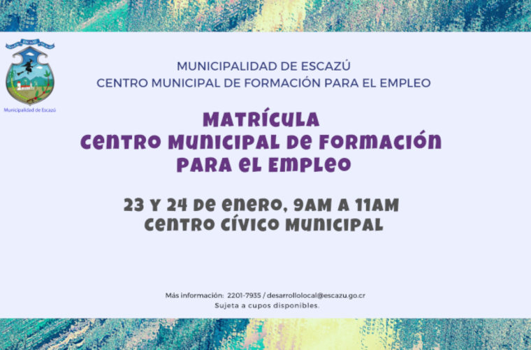 Matrícula I Bimestre del año 2020 - CMFE - Escazú Matrícula I Bimestre del año 2020 - CMFE - Escazú