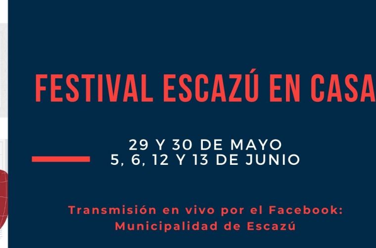 Festival “Escazú en Casa” busca llevar diversión a muchos hogares y trabajo a otras familias Festival “Escazú en Casa” busca llevar diversión a muchos hogares y trabajo a otras familias
